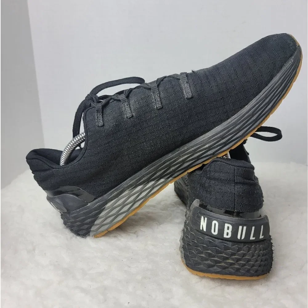 Nobull Ripstop Unisex Shoes Size  M 11 W 12  Runner Black Gum Running Shoes